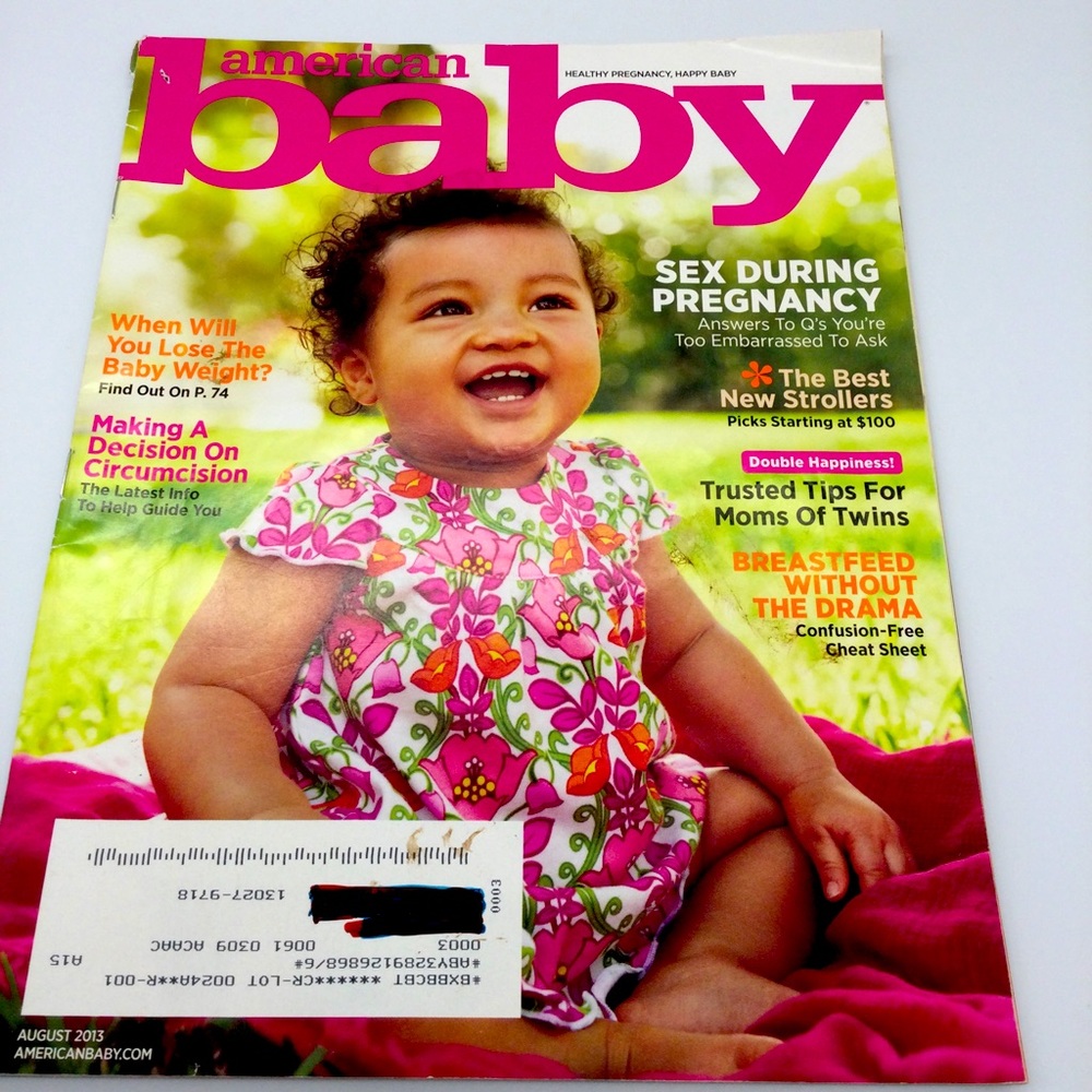 Vintage American baby magazine yr 2013 .
